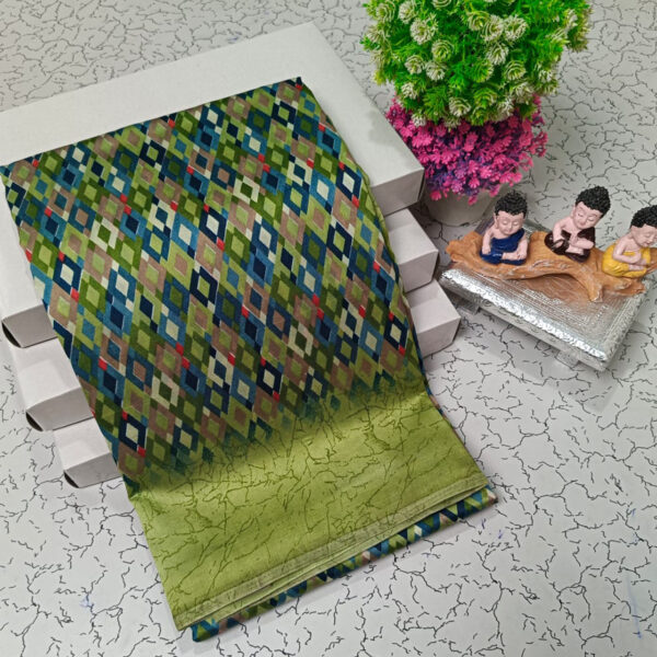 Trendy Pure Linen Cotton Sarees - Image 26